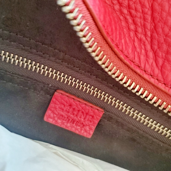 NEW Mini Celine Luggage Red Leather Handbag - Picture 3 of 10